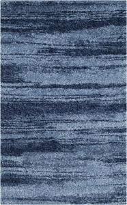 Ковер SAFAVIEH, 69 x 153 см, Retro Collection, Light Blue & Blue, современный абстрактный дизайн, не линяет и прост в уходе, идеален для помещений с высокой проходимостью: прихожая, гостиная, спальня (RET2693-6065)