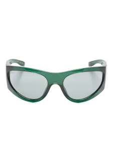 Солнцезащитные очки в прозрачной оправе Gucci Eyewear, зеленый