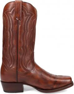 Мужские повседневные сапоги Dan Post Wade с квадратным носком и вышивкой, средняя голень - коричневые