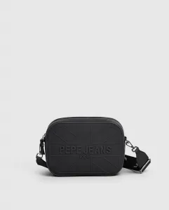 Сумка-кошелек Grace женская с текстурой резины и логотипом с флагом Pepe Jeans, черный