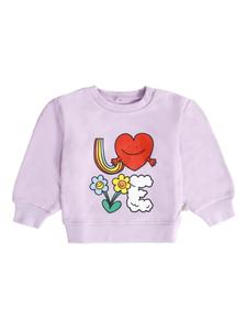 Толстовка с мультяшным принтом Stella McCartney Kids, фиолетовый
