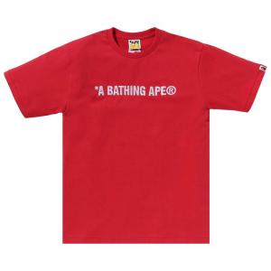 Футболка BAPE A Bathing Ape Logo Tee, Red