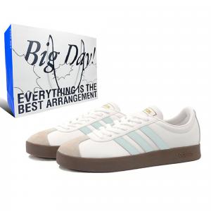 Adidas Neo Кроссовки для скейтбординга VL Court 2.0 с противоскользящим покрытием, унисекс, белые, зеленые