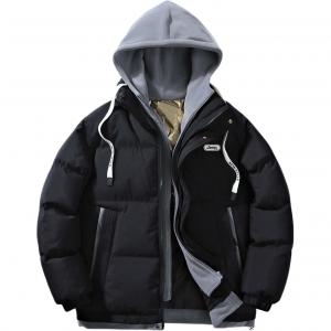 Пуховик Unisex Hooded Thickened Jeep, pure черный