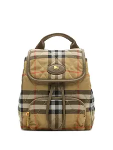 Мини-рюкзак с простёганным дизайном Burberry, бежевый