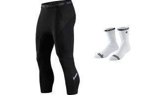 Спортивные брюки унисекс VEIDOORN, Белый ангел + пара баскетбольных носков (случайный цвет)