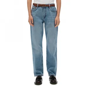 Джинсы Superdry средней посадки прямого кроя, синий