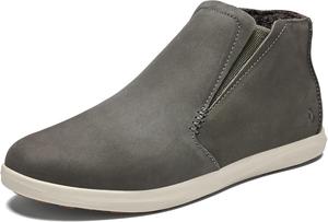 Женские ботильоны OLUKAI Hawai'iloa Manu Hope, мягкие и удобные, водонепроницаемая кожа полного зерна, эластичные вставки для индивидуальной посадки и подошвы из резины с хорошим сцеплением с мокрой поверхностью, Dusty Olive/Cloud