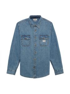 Рубашка на пуговицах классического кроя GUESS, Blue Denim