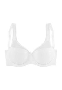 Минимизирующий бюстгальтер Nuance на косточках с кружевными деталями Lascana, белый