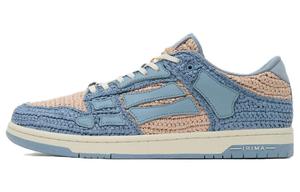 Кроссовки Amiri Skel Woven-raffia Sneakers, синий