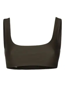 Топ с квадратным вырезом THE ANDAMANE, коричневый