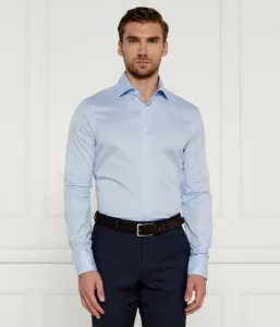 Рубашка slim fit Van Laack, небесно-голубой