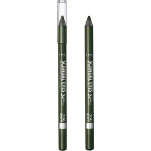 Scandal'Eyes Водостойкая подводка зеленая, Rimmel