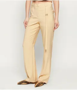 Брюки relaxed fit Patrizia Pepe, бежевый