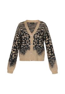 Faina Кардиган вязаный в цвете camel