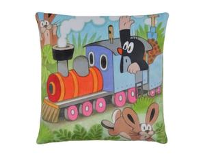 Подушка кротик, мотив машиниста, 25х25см - детская подушка munabo