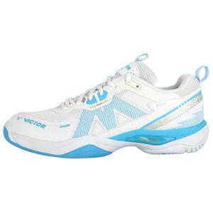 Victor Бадминтонные кроссовки с низким верхом и амортизацией, противоскользящие, унисекс, белые, синие