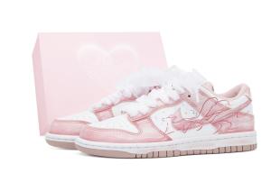 Nike Детские скейтбордистские кроссовки Dunk Ninetales, модель Spirit Fox, износостойкие, низкие, розовые, для подростков