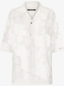 Рубашка с цветочным принтом Roberto Cavalli, белый