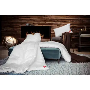 Одеяло из натуральных волокон Klima Controll Comfort, легкое, наполнитель Lyocell TENCEL, 1 шт. Одеяло, которое дышит. Без потения. Hefel, белый