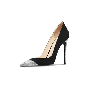 Suyymakk Туфли на высоком тонком каблуке женские, черные