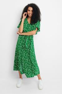 Миниатюрное платье миди с застежкой на пуговицы Threadbare, белый