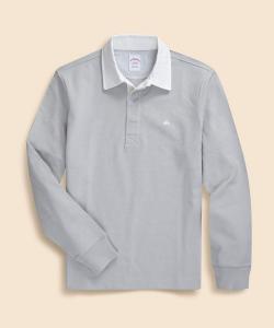 Хлопковая трикотажная футболка для регби с логотипом GF.