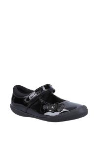 'ROSANNA PATENT JUNIOR' Girls BTS FLFR Hush Puppies, черный