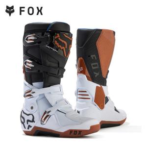 FOX Новая модель американских мотосапог Motion Off-Road для эндуро, активная ось, гибкие, легкие, удобные, коричневые и белые, размер 44.5