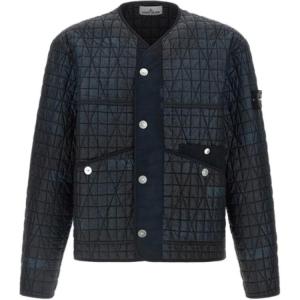 Стеганая куртка Stone Island, черный