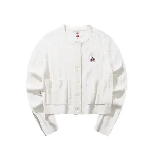 ANTA KUAJIE LIANMINGKUAN Life Collection Вязаный свитер Women's Ivory White