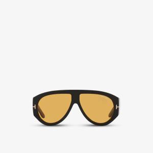 Солнцезащитные очки ft1044 bronson pilot-форма из ацетата Tom Ford, черный