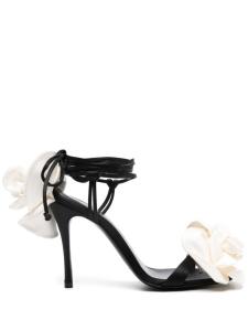 Magda Butrym сандалии с цветочной аппликацией 110 мм, черный