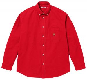 Рубашка Supreme из фланели свободного кроя, красный
