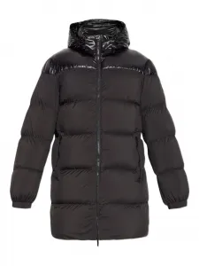 Стеганое пальто с капюшоном Add, черный