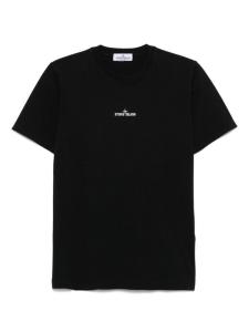 Stone Island Junior футболка с логотипом, черный