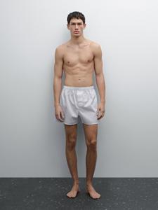 Клетчатые мини-боксеры Massimo Dutti, Sky Blue