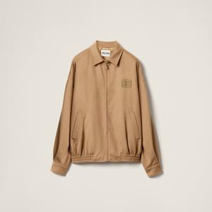 Блузон из верблюжьей шерсти MIU MIU, коричневый