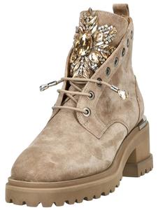 Ботильоны на шнуровке Alma En Pena, коричневый