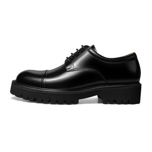 THOM WILLS Деловые классические универсальные блестящие массивные дерби повседневные туфли 4,7 см мужские black