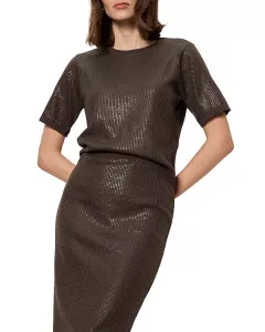 Блестящий свитер с пайетками Sanctuary, коричневый