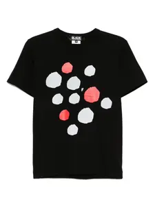 Футболка с принтом Black Comme Des Garçons, черный