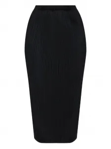 Юбка миди со складками Pleats Please Issey Miyake, черный