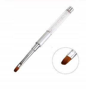 Круглая кисть для геля с кристаллами №4., Inna marka