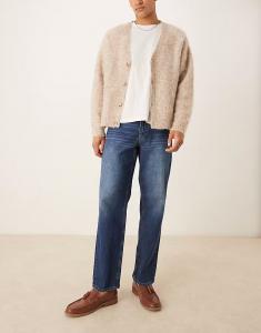 Джинсы прямого кроя темно-синего цвета в винтажном стиле Asos Design