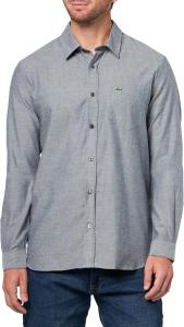 Lacoste мужская рубашка Regular Fit из хлопка, Navy Blue/Flour