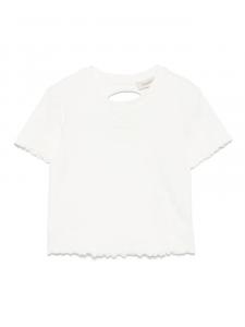 Футболка с вышитым логотипом TWINSET Kids, белый