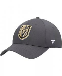 Мужская темно-серая кепка Vegas Golden Knights Logo Core Adjustable Fanatics