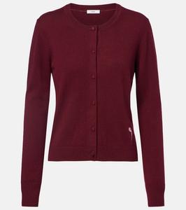 Вышитый кардиган из кашемира и шерсти Erdem, Mulberry Red